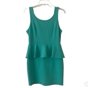 Vintage 1980’s Jayvee Peplum Tank Dress, Size Large